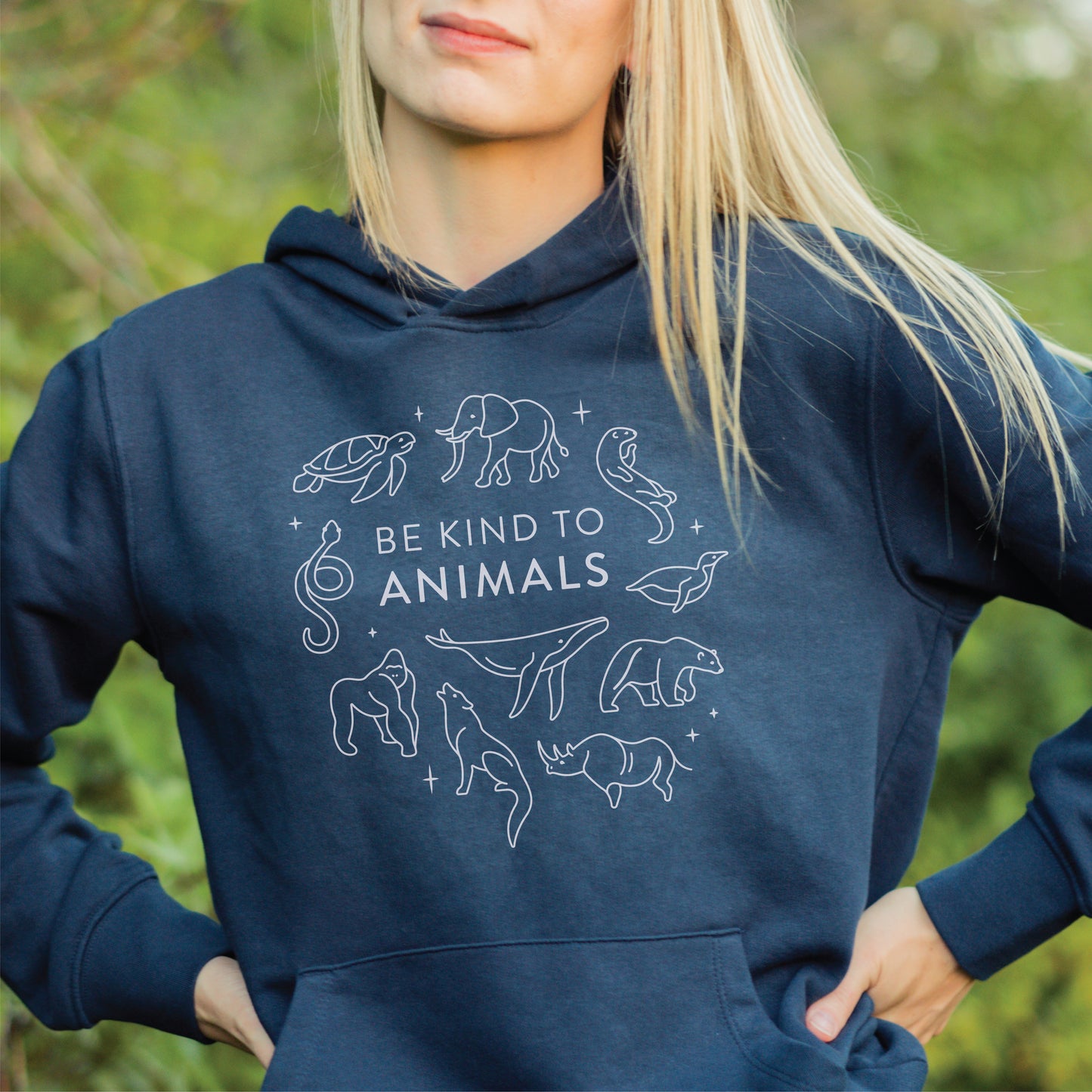 Be Kind to Animals Hoodie