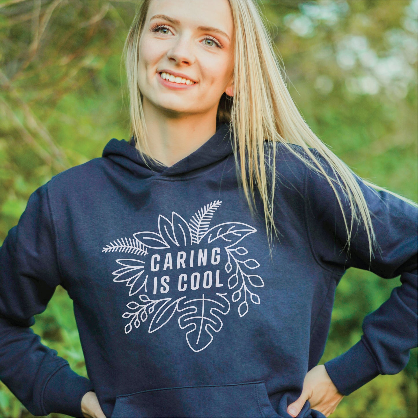 Caring Is Cool Hoodie