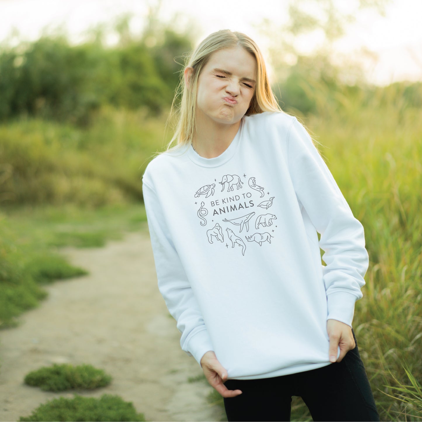 Be Kind to Animals Sweatshirt